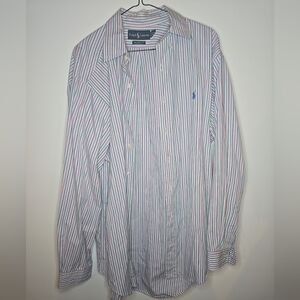 Ralph Lauren Men's Classic Fit Long Sleeve Button-Up 100% Cotton